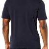 HUGO Mens T-Shirt Ribbed Crew Neck Logo Regular Fit-1