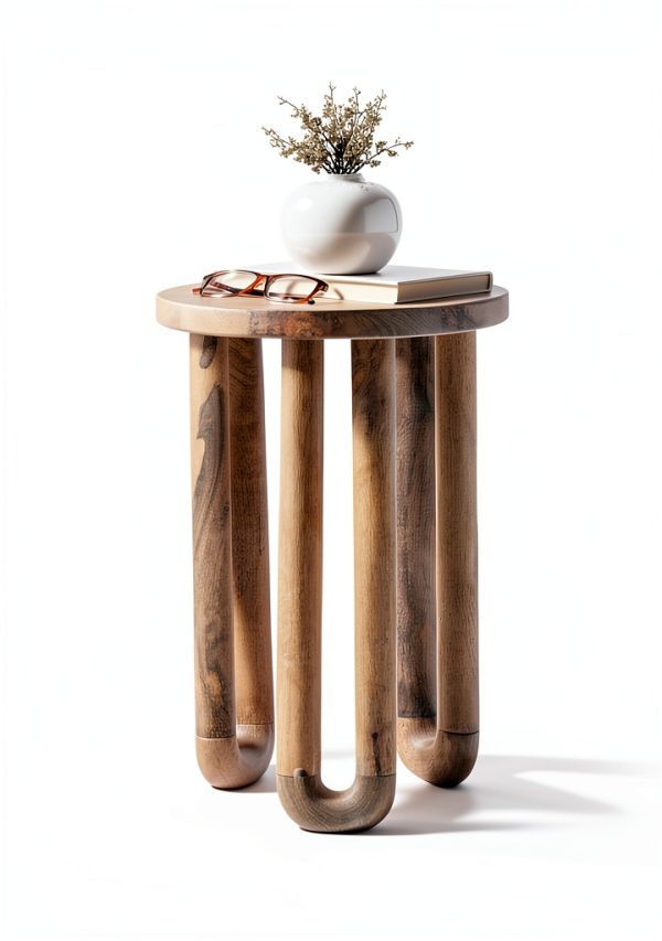 Kenzo End Table Kate and Laurel Modern Wood Nightstand-1