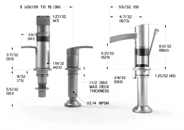 Pfister Bathroom Faucet Polished Chrome Waterfall Spout-2