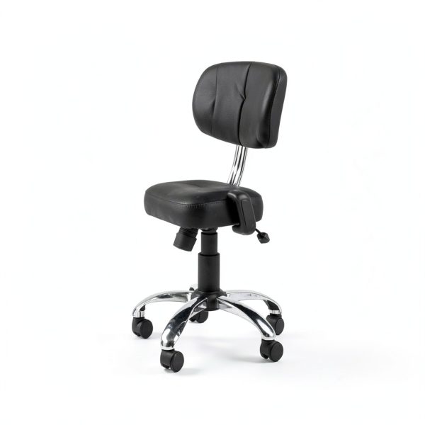 Spa Source Hydraulic Swivel Saddle Stool Salon Office-0
