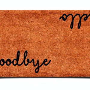 Calloway Mills Doormat Hello Goodbye Coir Absorbent Modern-0
