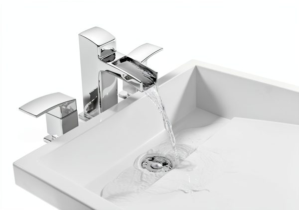 Pfister Bathroom Faucet Polished Chrome Waterfall Spout-3