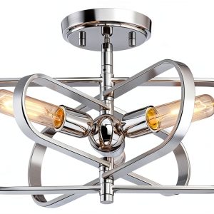 Designers Fountain Silver Ceiling Fan Modern Aluminum Living-0