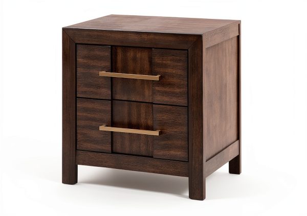 Kenzo Nightstand Walnut Wood Modern Bedroom Furniture Matrix-1
