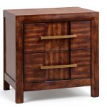 Kenzo Nightstand Walnut Wood Modern Bedroom Furniture Matrix-0
