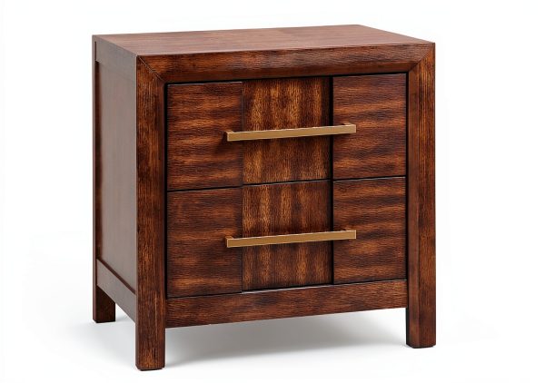 Kenzo Nightstand Walnut Wood Modern Bedroom Furniture Matrix-0