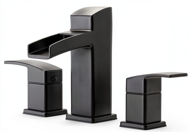 Pfister Bathroom Faucet Matte Black Pull Down Sprayer-0
