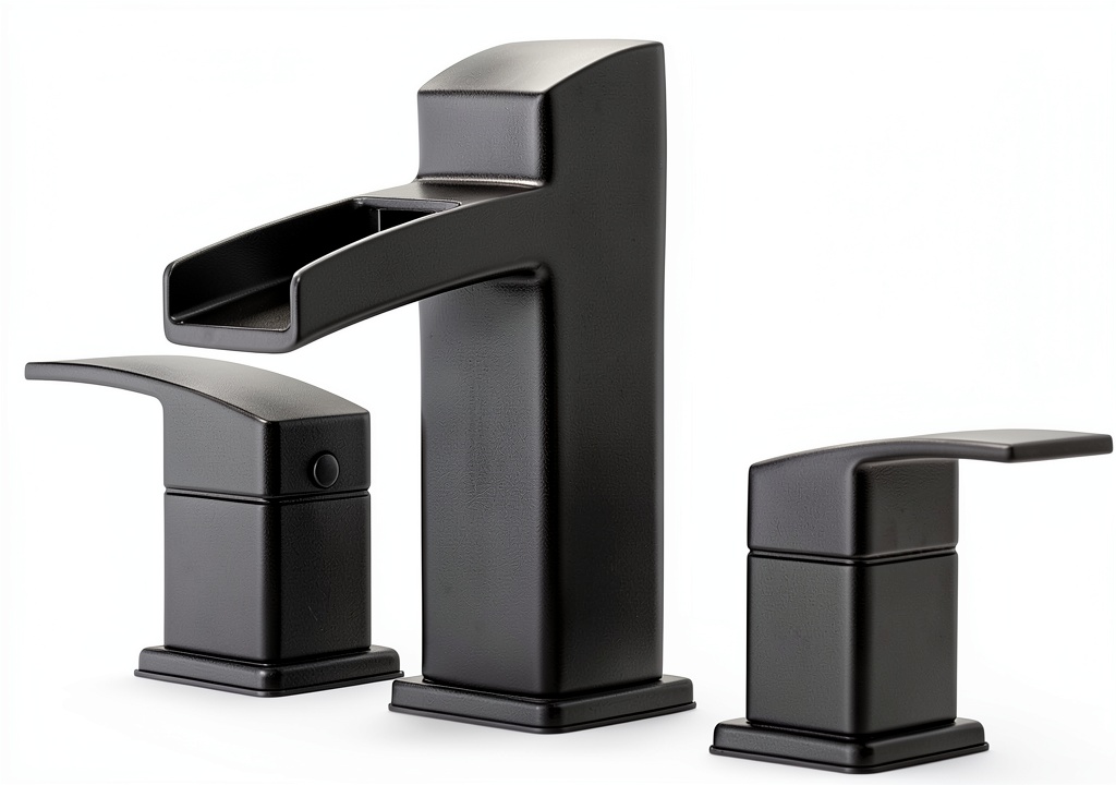 'Pfister bathroom faucet installed in a modern sink'