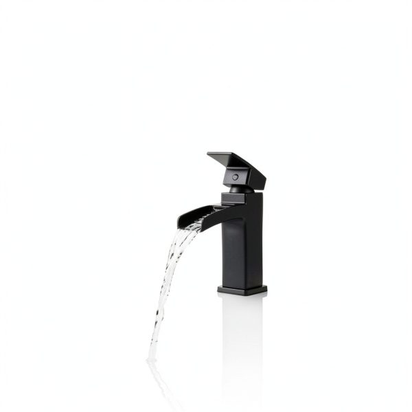Pfister Matte Black Centerset Bathroom Faucet Waterfall-5