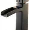Pfister Matte Black Centerset Bathroom Faucet Waterfall-0