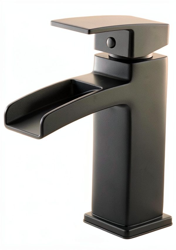 Pfister Matte Black Centerset Bathroom Faucet Waterfall-0
