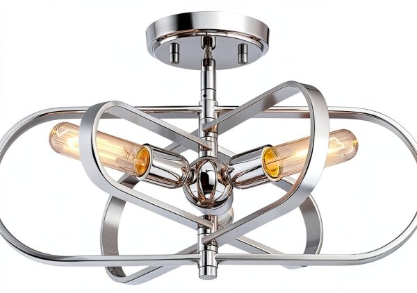 Designers Fountain Silver Ceiling Fan Modern Aluminum Living-1