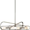 Kenzo 4 Light Island Polished Nickel Ceiling Fan App Control-1