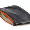 4th Generation Leather Tobacco Pipe Bag Zipper Black-1