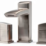 Pfister Kenzo Bathroom Faucet Brushed Nickel Ribbon Spout-0