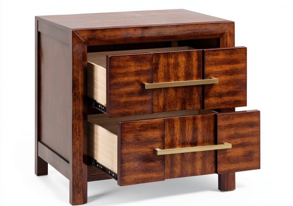 Kenzo Nightstand Walnut Wood Modern Bedroom Furniture Matrix-3