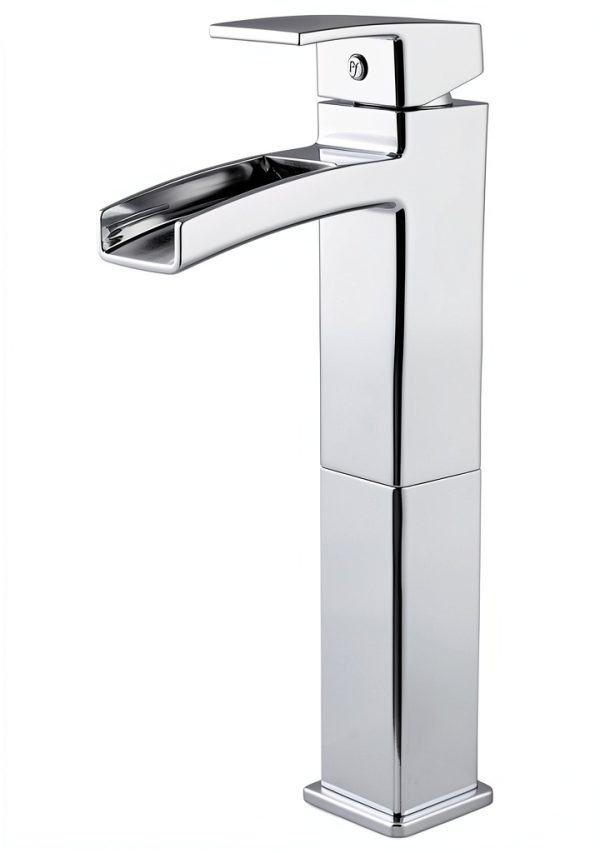 Pfister Chrome Bathroom Faucet Waterfall Spout Leak Free-0