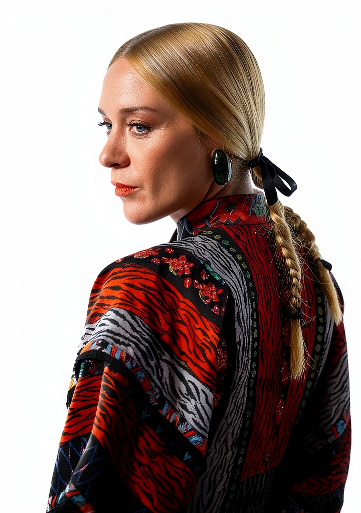 'Chloe Sevigny Kenzo H&M runway show photo print displayed in a modern frame'