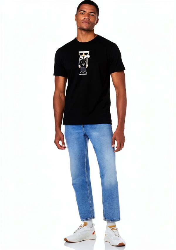 Karl Lagerfeld Paris Mens T-Shirt Regular Fit Crew Neck-7