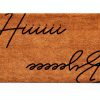 Calloway Mills Doormat Coir Letter Print Hiii Byee Design-0