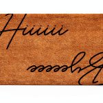 Calloway Mills Doormat Coir Letter Print Hiii Byee Design-0