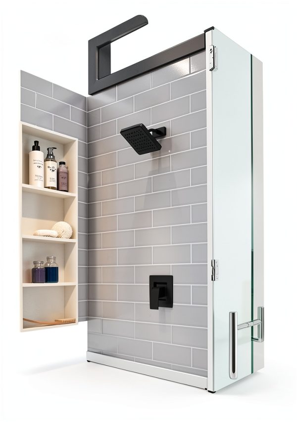 Pfister Shower System Contemporary Matte Black Metal-4
