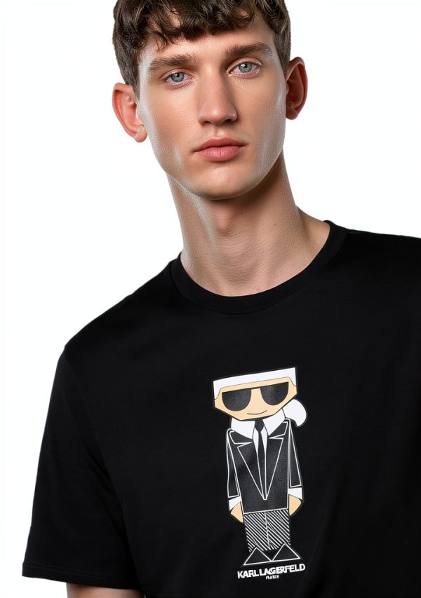 Karl Lagerfeld Paris Mens T-Shirt Regular Fit Crew Neck-4