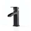 Pfister Matte Black Centerset Bathroom Faucet Waterfall-4