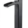 Matte Black Bathroom Faucet Pfister Metal Design-3
