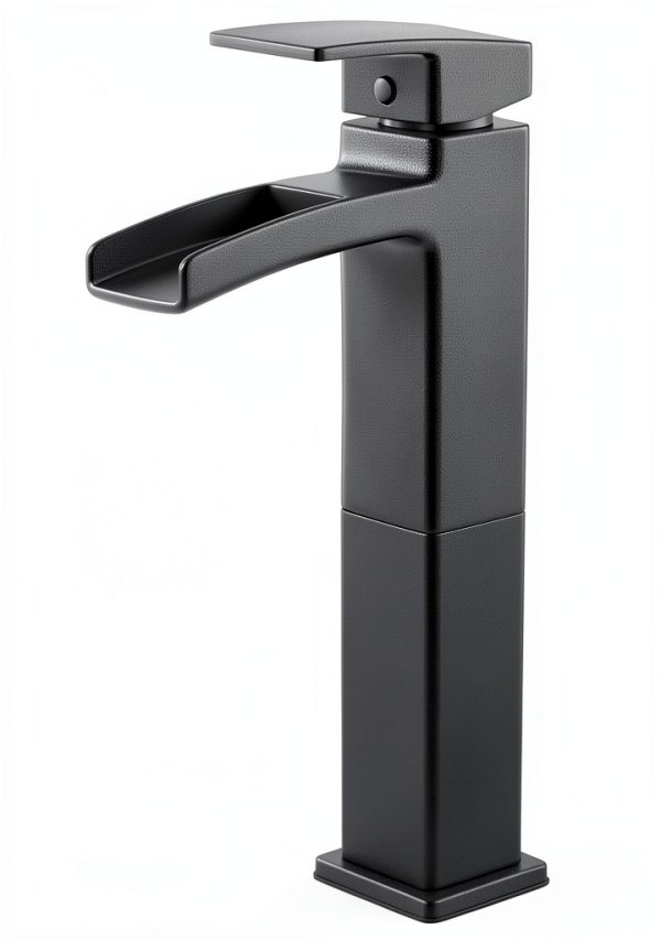 Matte Black Bathroom Faucet Pfister Metal Design-3