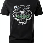 Kenzo Tiger T-Shirt Black Men's Premium Cotton-0
