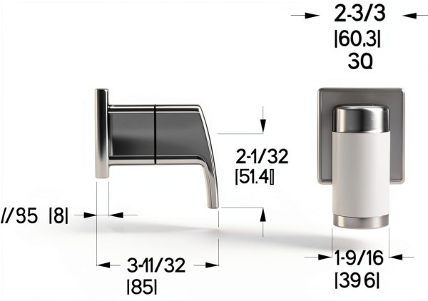 Wall Mount Bathroom Faucet Pfister Matte Black-1
