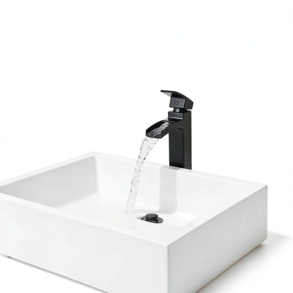 Matte Black Bathroom Faucet Pfister Metal Design-5