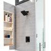 Pfister Matte Black Shower Trim Contemporary Wall-4