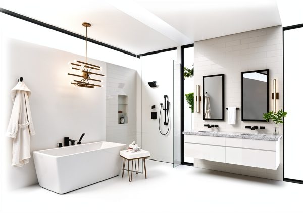 Pfister Matte Black Shower Trim Contemporary Wall-5