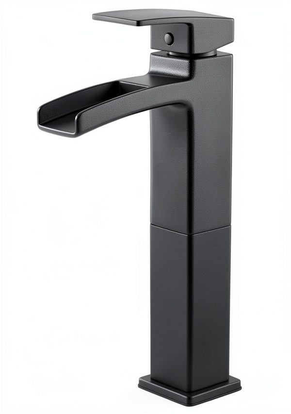 Matte Black Bathroom Faucet Pfister Metal Design-0
